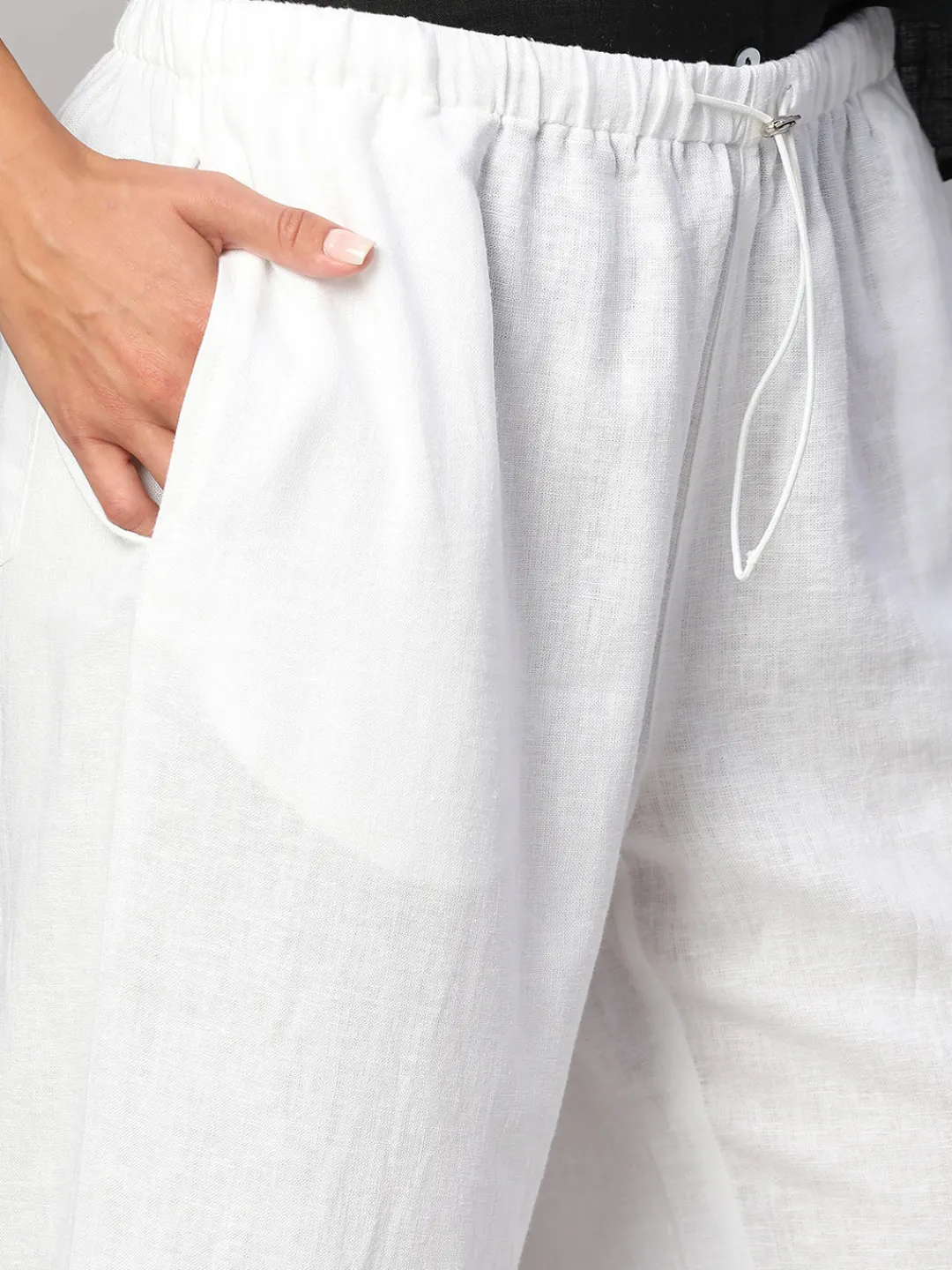 Women Cottonworld Pants | Pants^Women's Linen Viscose Regular Fit Pant