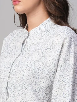 Women Cottonworld Tops & Shirts | Tops & Shirts^Women's Linen Viscose Regular Fit Blouse