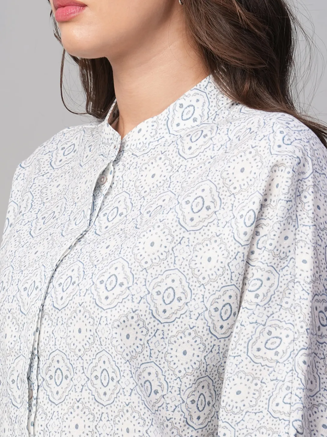 Women Cottonworld Tops & Shirts | Tops & Shirts^Women's Linen Viscose Regular Fit Blouse