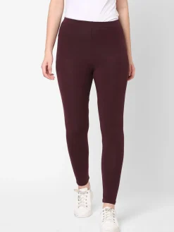 Women Cottonworld Leggings^Women's Cotton Elastane Slim Fit Knit Tights
