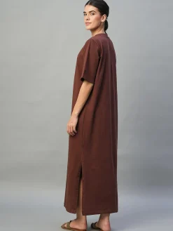 Women Cottonworld Dresses^Women's Cotton Elastane Regular Fit Knit Dress