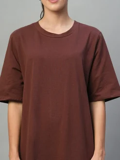 Women Cottonworld Dresses^Women's Cotton Elastane Regular Fit Knit Dress