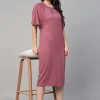Women Cottonworld Dresses^Women's Cotton Loose Fit Knit Dress