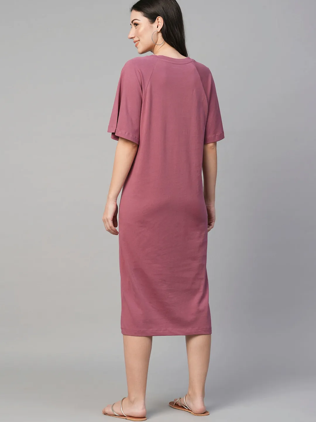 Women Cottonworld Dresses^Women's Cotton Loose Fit Knit Dress
