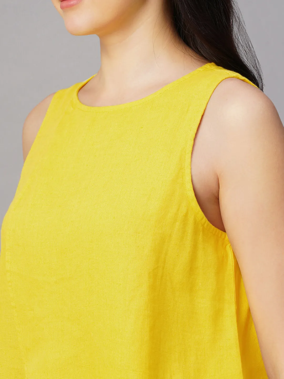 Women Cottonworld Tops & Shirts | Tops & Shirts^Women's 100% Linen Regular Fit Blouse