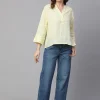 Women Cottonworld Tops & Shirts | Tops & Shirts^Women's Linen Boxy Fit Blouse