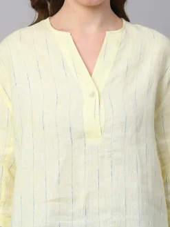 Women Cottonworld Tops & Shirts | Tops & Shirts^Women's Linen Boxy Fit Blouse