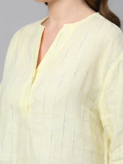 Women Cottonworld Tops & Shirts | Tops & Shirts^Women's Linen Boxy Fit Blouse
